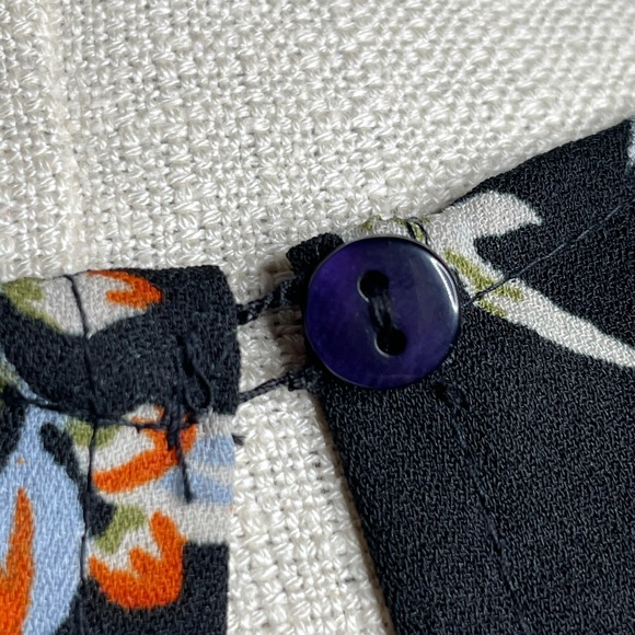 WALTER BAKER Black Floral Midi Dress Size: M - Picture 12 of 15